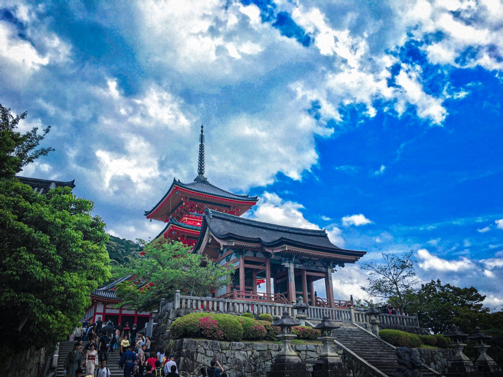 Kiyomizu Temple in Kyoto, Japan