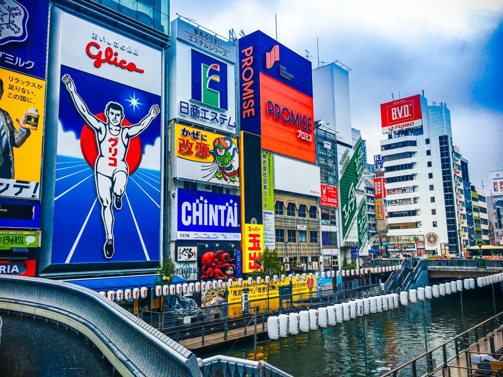 The famous Glico sign in Dotonbori