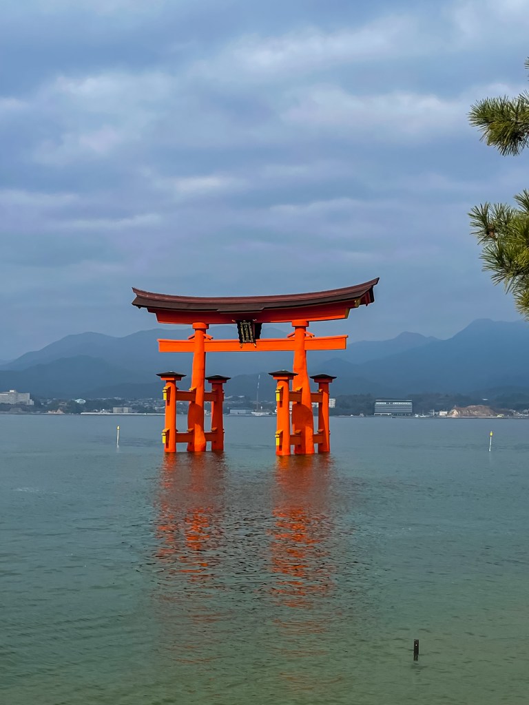 Itsukushima torii gate.