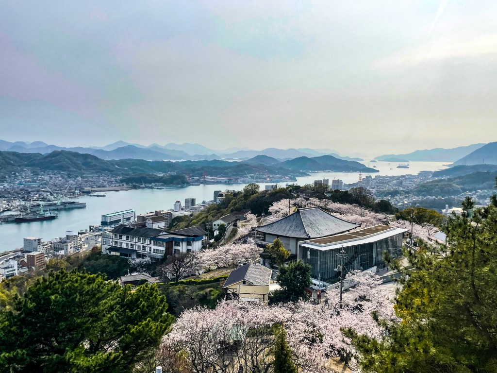 View of Onomichi Harbor, with Onomichi Museum of Art